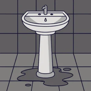 water on the floor
